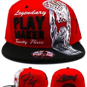Greatest 23 Play Maker Snapback Hat Red/Black